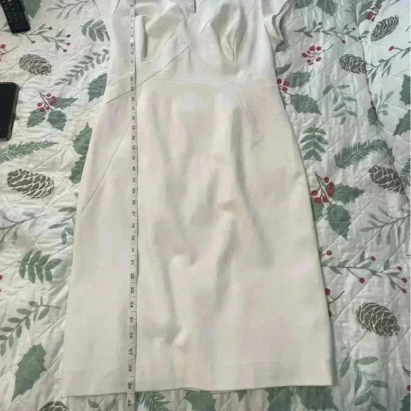 Classiques Entier Women’s size 12 White Pencil Dress. Cap sleeve. Double zip - Picture 15 of 15